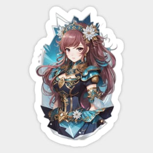 Depths of Cetus: Secrets Unveiled in Anime Character Art Sticker